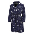 Geometric Zodiac Signs Print Men's Bathrobe
