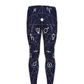 Geometric Zodiac Signs Print Men's Leggings