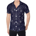 Geometric Zodiac Signs Print Men's Shirt
