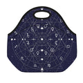 Geometric Zodiac Signs Print Neoprene Lunch Bag