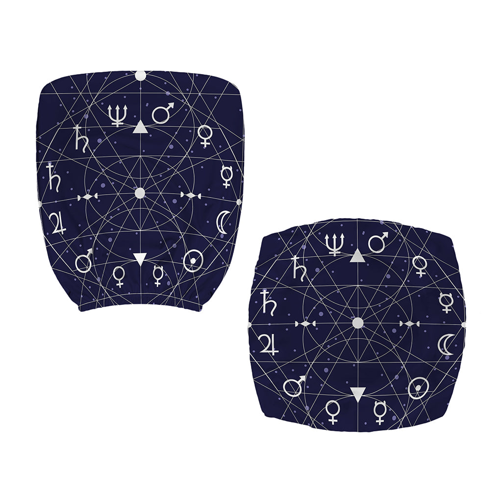 Geometric Zodiac Signs Print Office Chair Cover