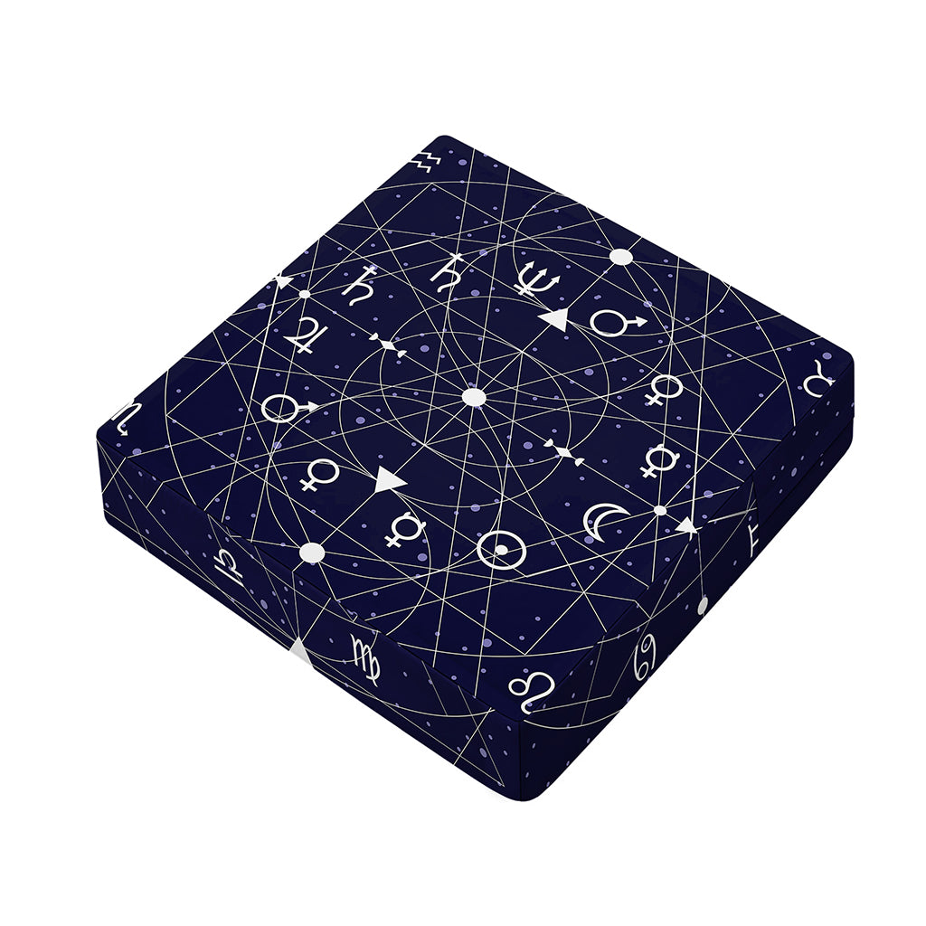 Geometric Zodiac Signs Print Outdoor Seat Cushion Cover