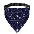 Geometric Zodiac Signs Print Over The Collar Dog Bandana