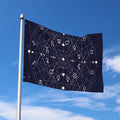 Geometric Zodiac Signs Print Polyester Flag
