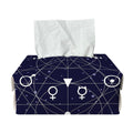 Geometric Zodiac Signs Print Rectangle Tissue Box Cover