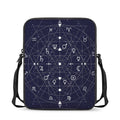 Geometric Zodiac Signs Print Rectangular Crossbody Bag