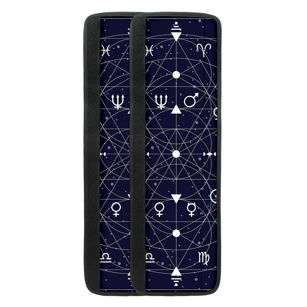 Geometric Zodiac Signs Print Refrigerator Handle Covers