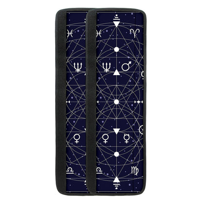 Geometric Zodiac Signs Print Refrigerator Handle Covers
