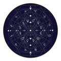 Geometric Zodiac Signs Print Round Floor Mat