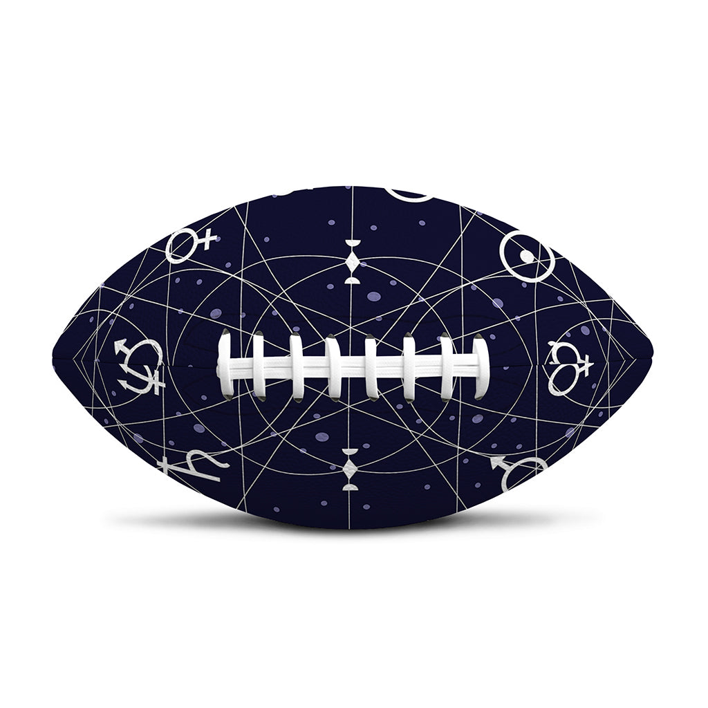 Geometric Zodiac Signs Print Rugby Ball