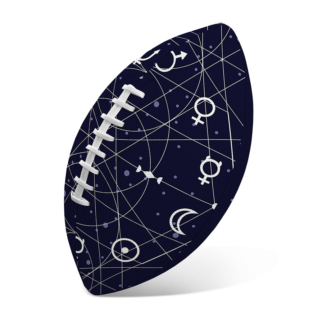 Geometric Zodiac Signs Print Rugby Ball