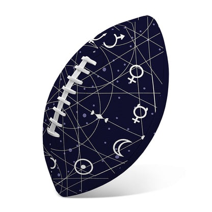 Geometric Zodiac Signs Print Rugby Ball