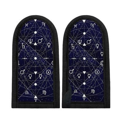 Geometric Zodiac Signs Print Skillet Handle Cover