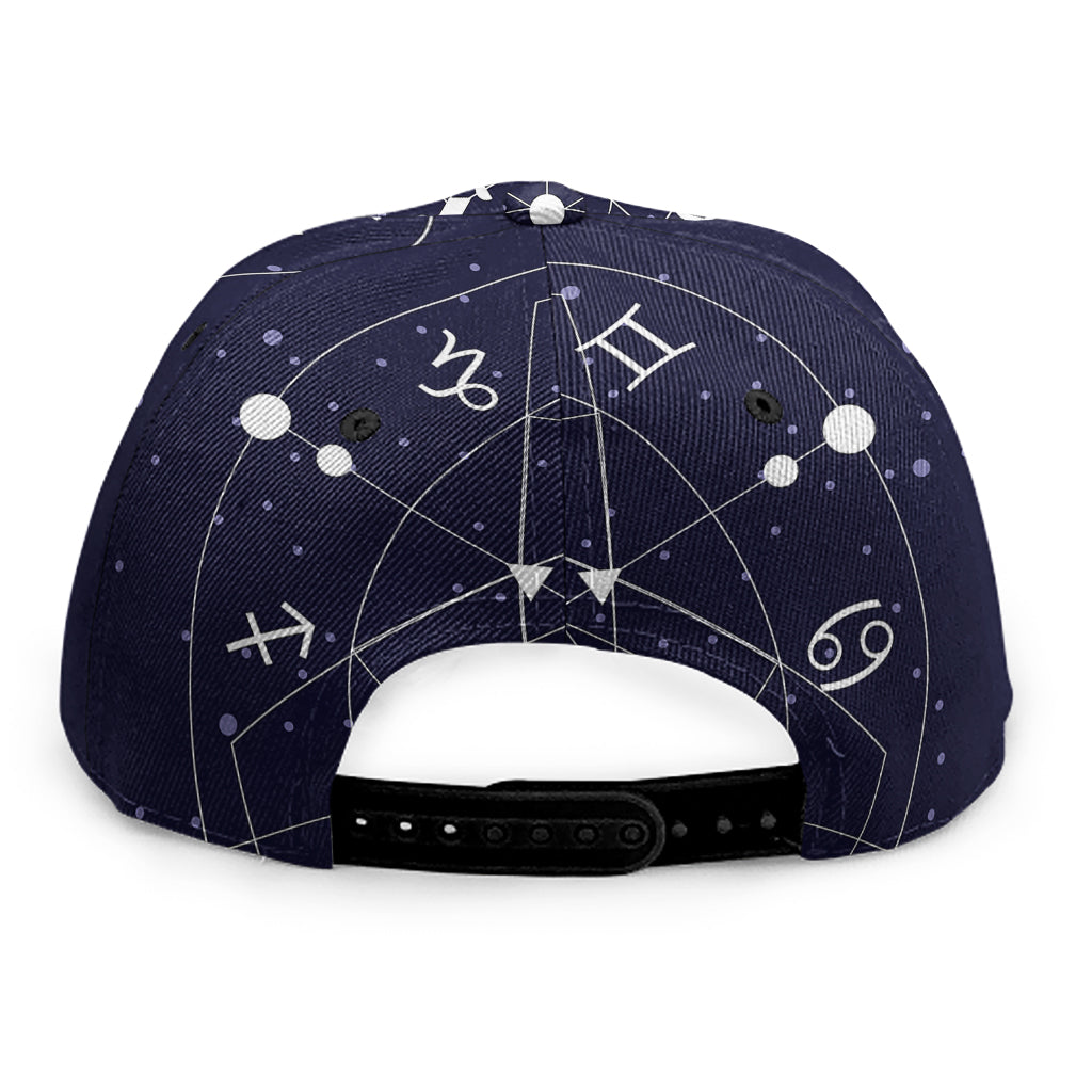 Geometric Zodiac Signs Print Snapback Cap