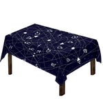 Geometric Zodiac Signs Print Tablecloth