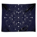Geometric Zodiac Signs Print Tapestry