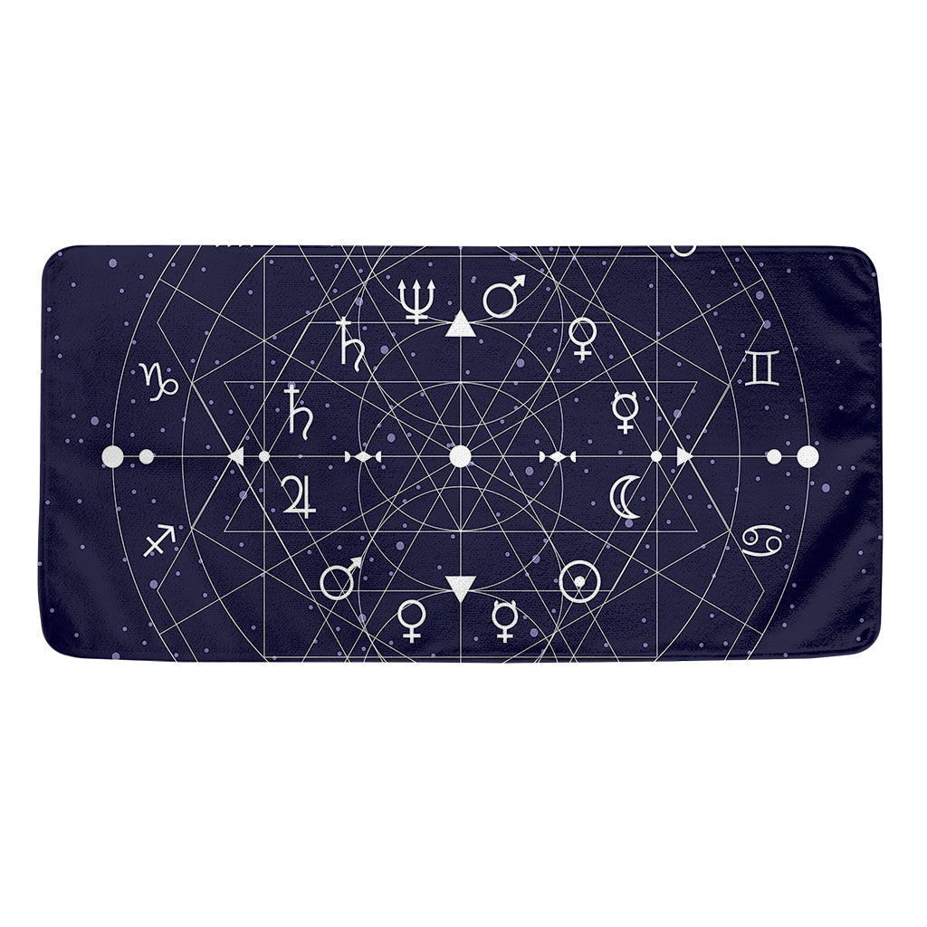 Geometric Zodiac Signs Print Towel