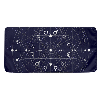 Geometric Zodiac Signs Print Towel