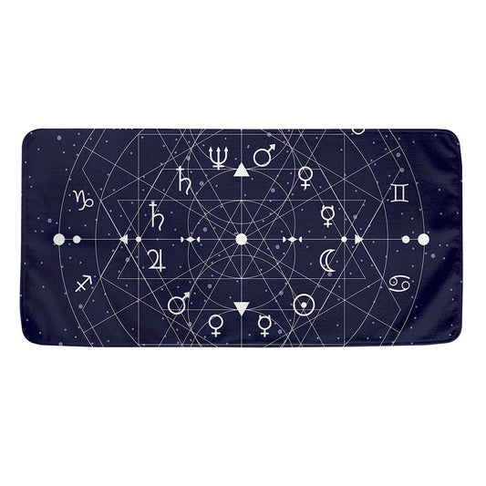 Geometric Zodiac Signs Print Towel