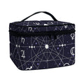 Geometric Zodiac Signs Print Travel Makeup Bag