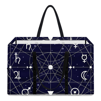 Geometric Zodiac Signs Print Utility Tote Bag