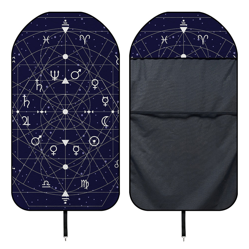 Geometric Zodiac Signs Print Waterproof Car Seat Cover