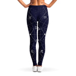 Geometric Zodiac Signs Print Women's Leggings