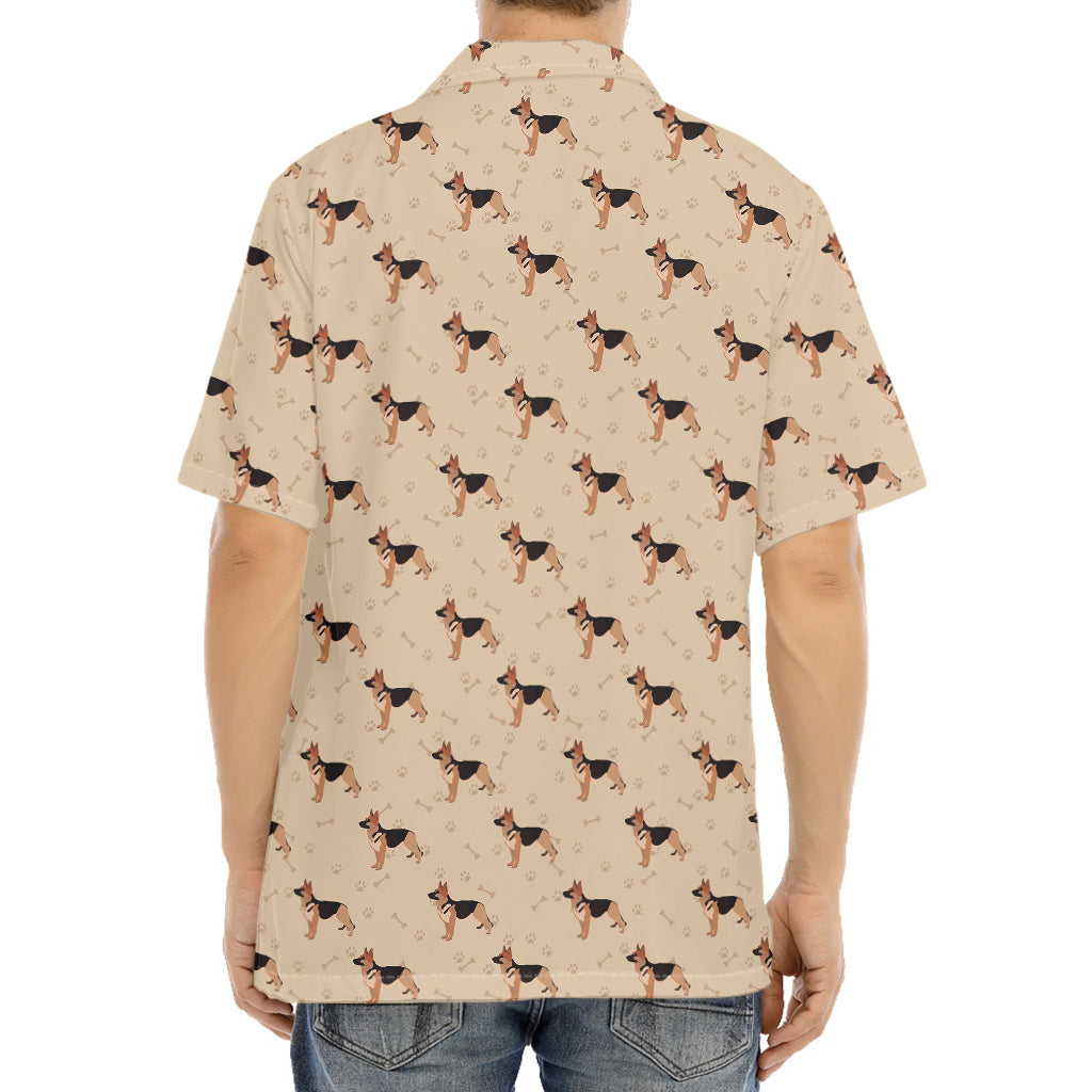 German Shepherd Dog Pattern Print Aloha Shirt