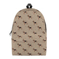 German Shepherd Dog Pattern Print School Backpack