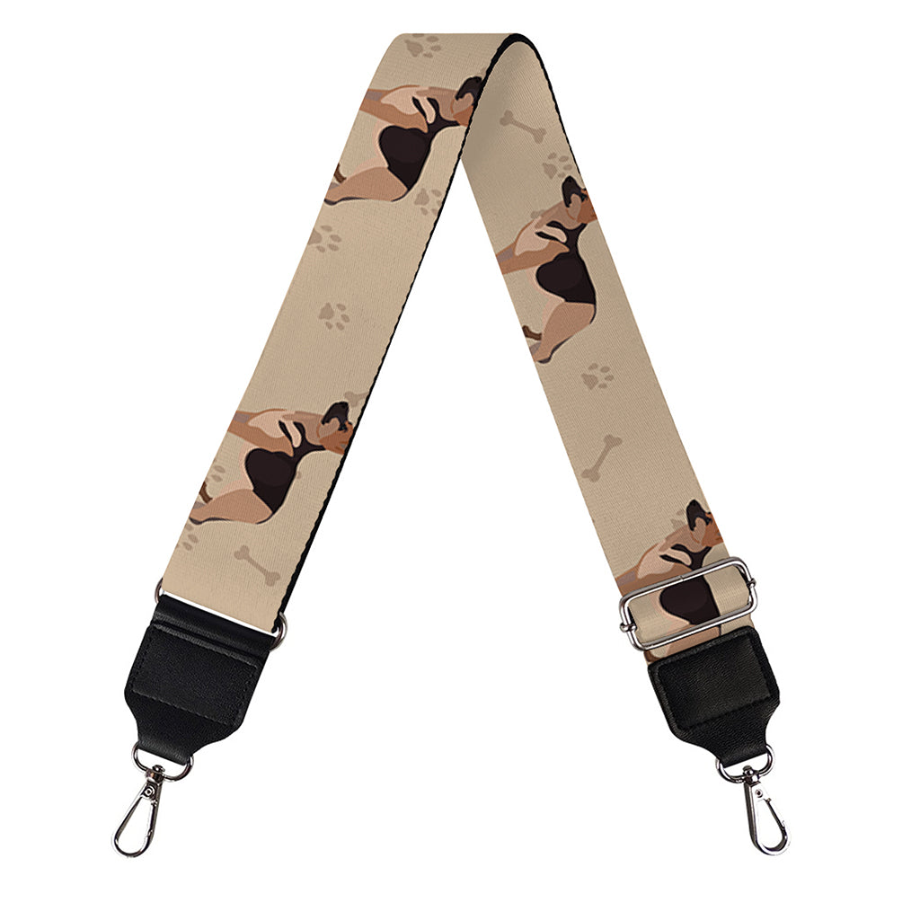 German Shepherd Dog Pattern Print Bag Strap