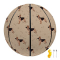 German Shepherd Dog Pattern Print Basketball