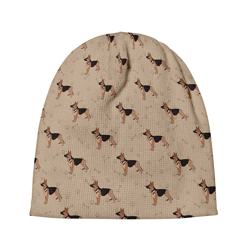 German Shepherd Dog Pattern Print Beanie