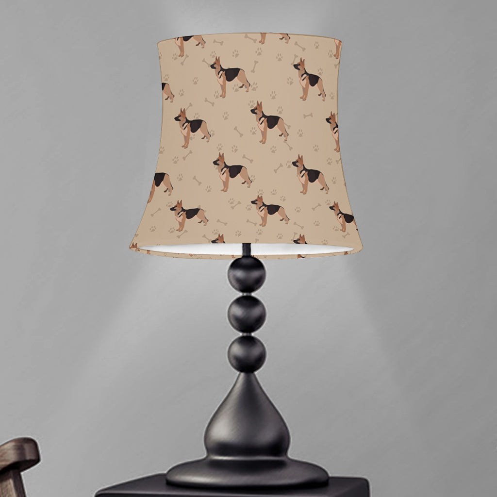 German Shepherd Dog Pattern Print Bell Lamp Shade