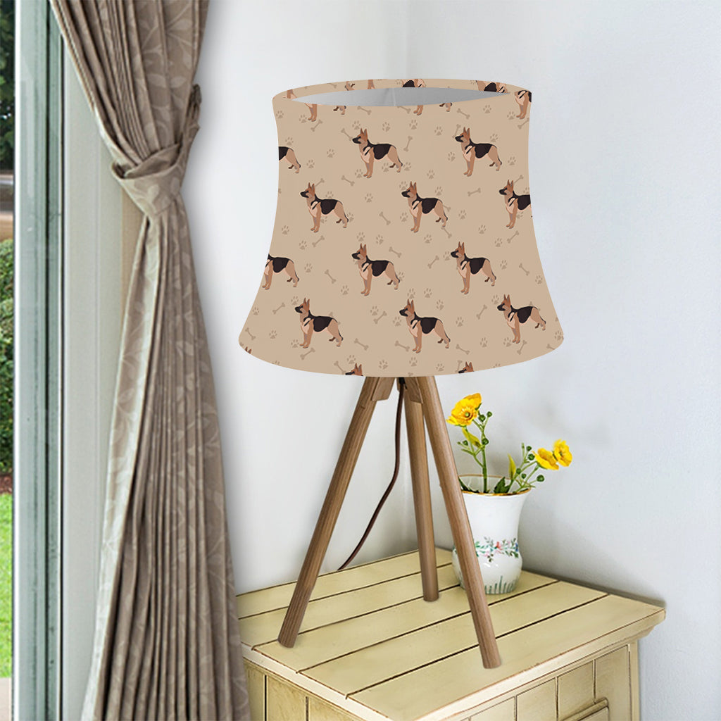 German Shepherd Dog Pattern Print Bell Lamp Shade