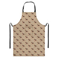 German Shepherd Dog Pattern Print Bib Apron With Pocket