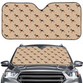 German Shepherd Dog Pattern Print Car Windshield Sun Shade