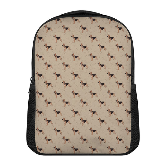 German Shepherd Dog Pattern Print Casual Backpack
