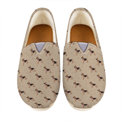 German Shepherd Dog Pattern Print Casual Shoes