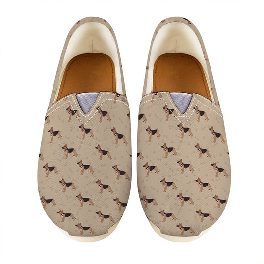 German Shepherd Dog Pattern Print Casual Shoes