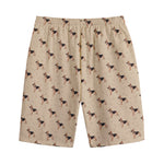 German Shepherd Dog Pattern Print Cotton Shorts