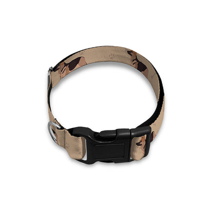 German Shepherd Dog Pattern Print Dog Collar