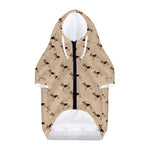 German Shepherd Dog Pattern Print Dog Zip Up Hoodie