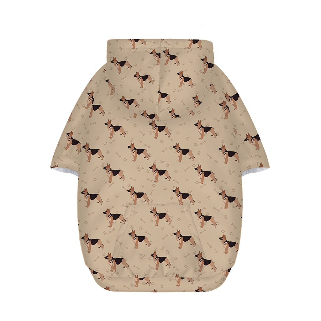 German Shepherd Dog Pattern Print Dog Zip Up Hoodie