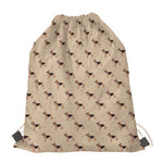 German Shepherd Dog Pattern Print Drawstring Bag
