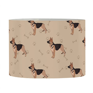 German Shepherd Dog Pattern Print Drum Lamp Shade