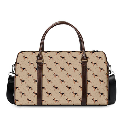 German Shepherd Dog Pattern Print Duffle Bag