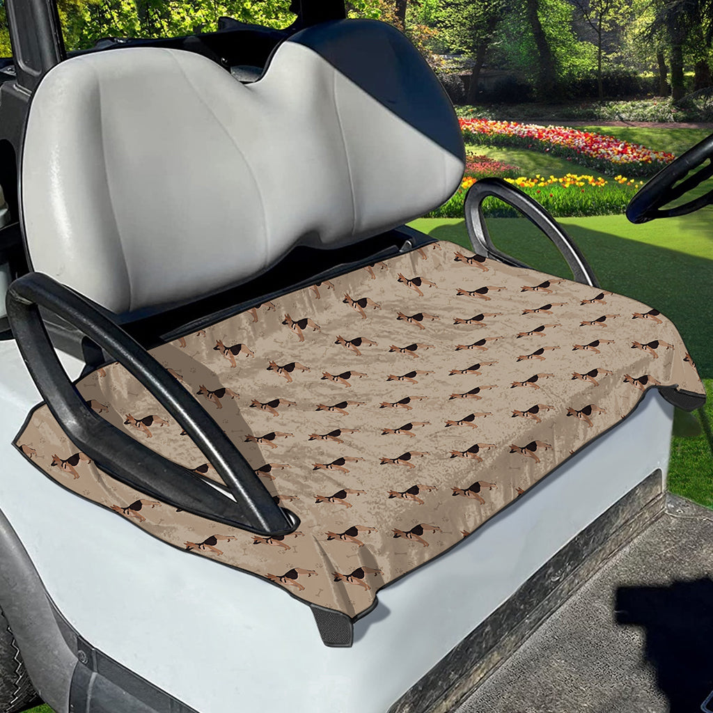 German Shepherd Dog Pattern Print Golf Cart Seat Cover