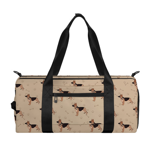 German Shepherd Dog Pattern Print Gym Bag