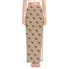 German Shepherd Dog Pattern Print High Slit Maxi Skirt