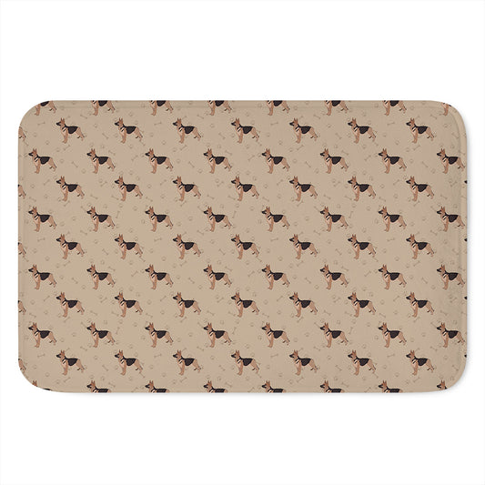 German Shepherd Dog Pattern Print Indoor Door Mat